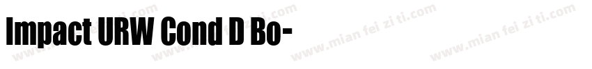 Impact URW Cond D Bo字体转换